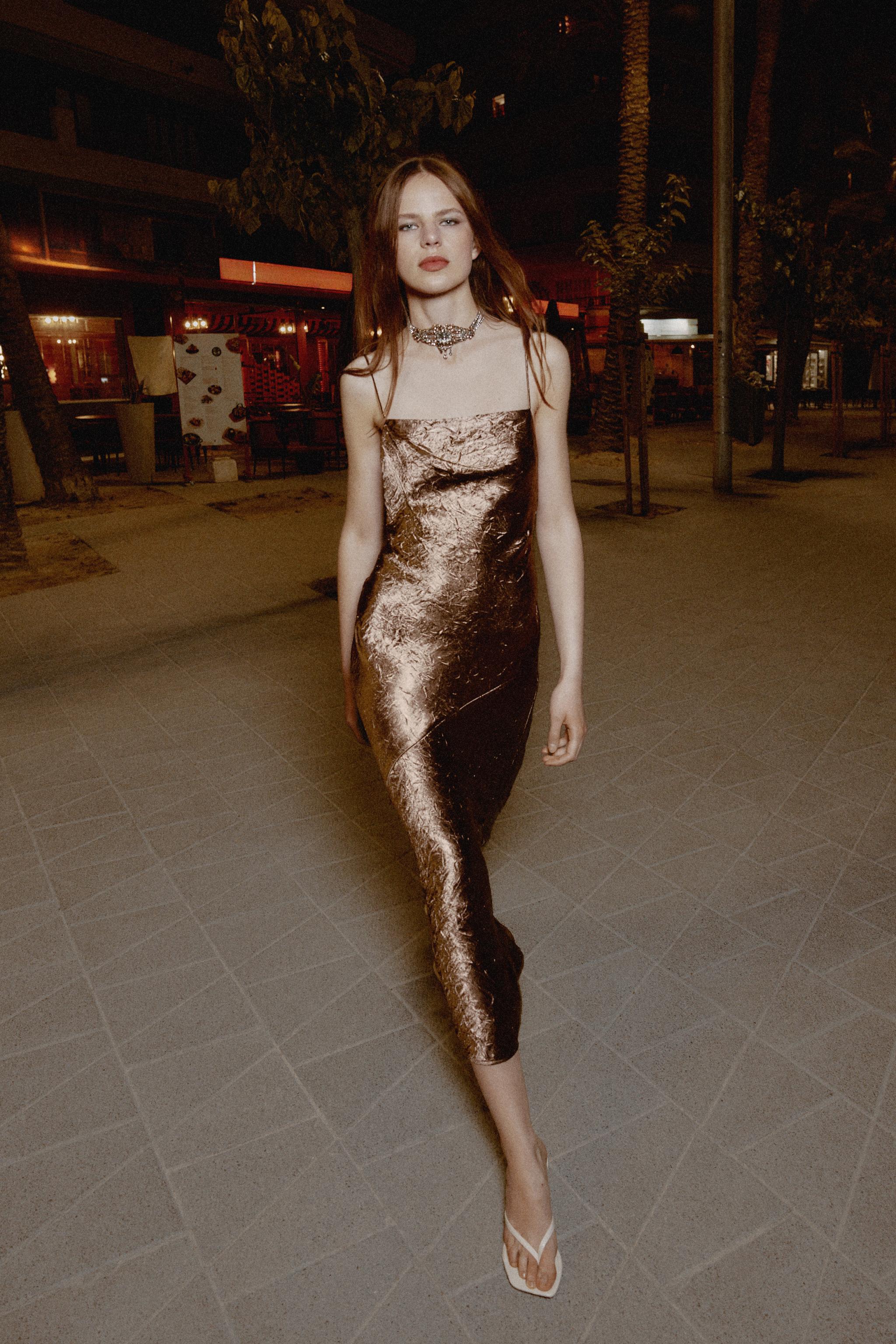 LINGERIE STYLE MIDI DRESS